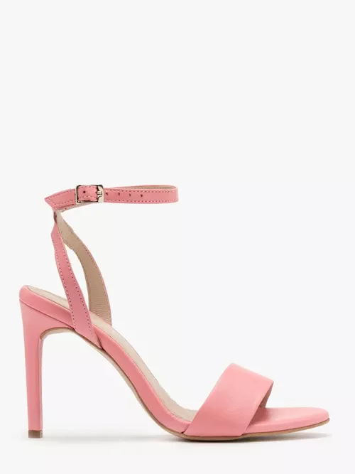 Różowy sandał na wysokiej szpilce