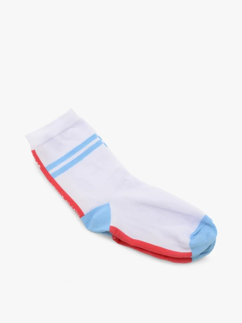Białe skarpetki z paskami