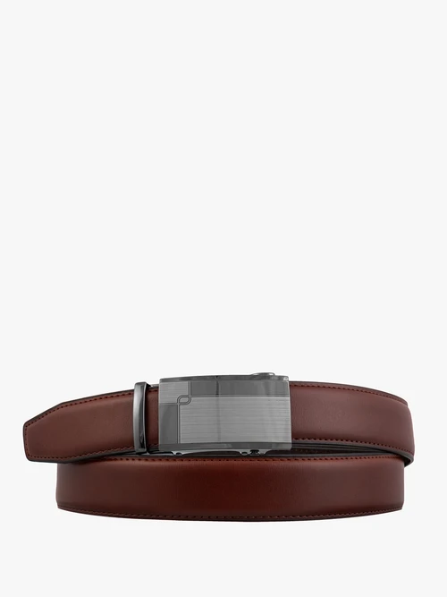 Brązowy pasek męski skórzany