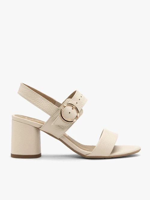 Kremowe sandały damskie