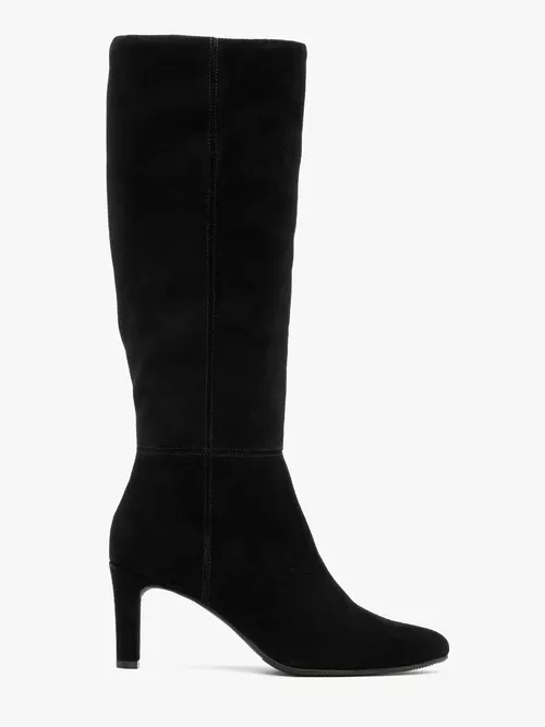 Czarne kozaki na szpilce