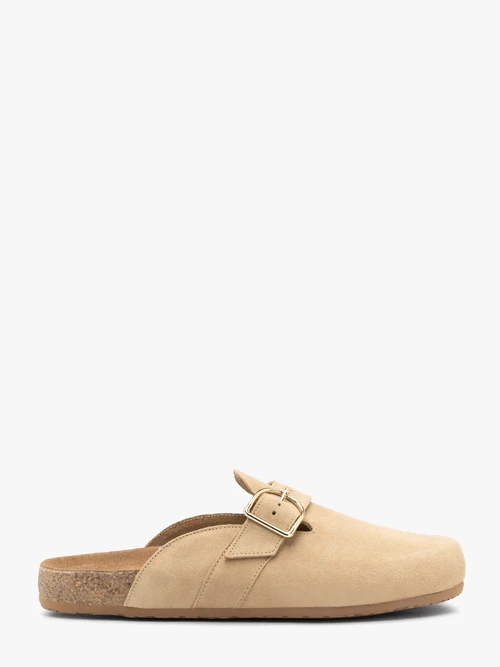 Piaskowe mule damskie