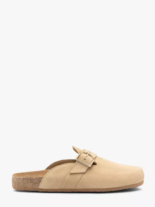 Piaskowe mule damskie