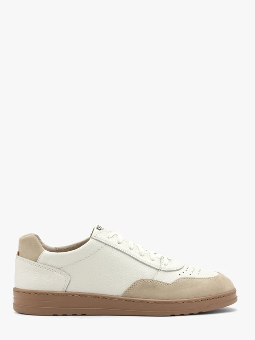 Kremowo-beżowe półbuty męskie na lekkim spodzie