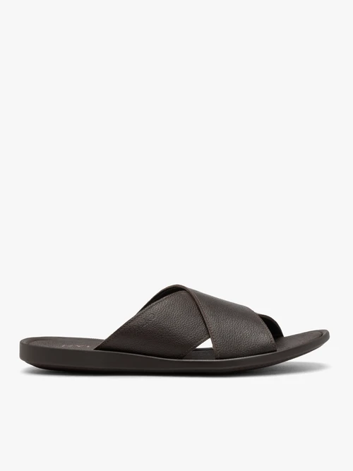 Brązowe klapki męskie