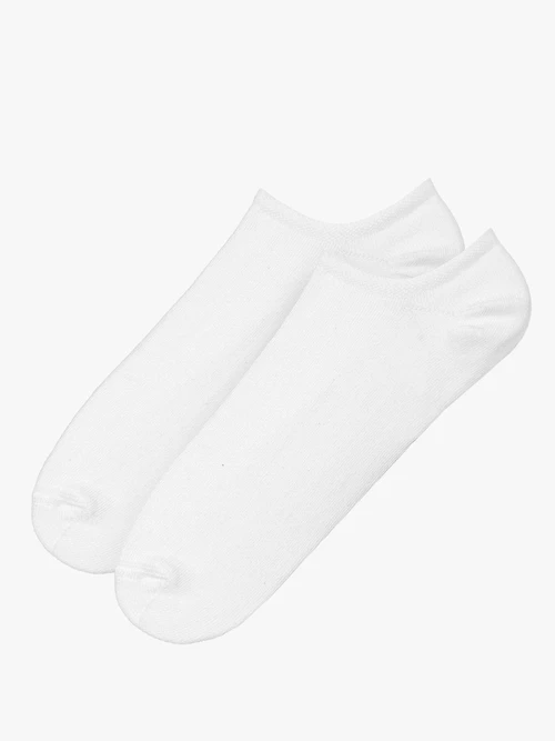 Białe bawełniane stopki damskie