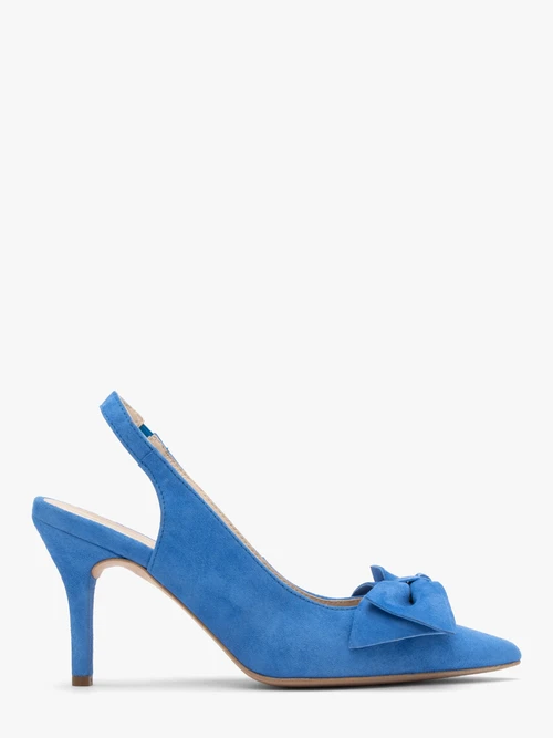 Czółenka z ozdobnym detalem w postaci kokardki