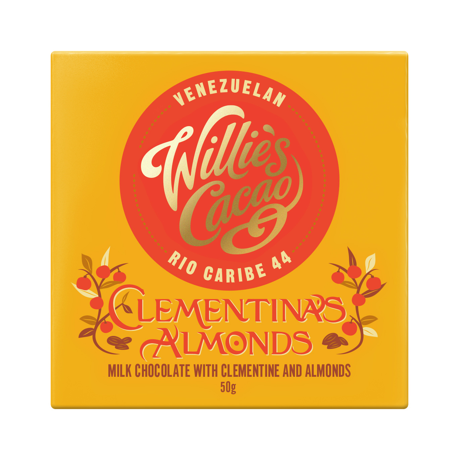 Willie's Cacao - Czekolada - Clementina's Almonds 50g