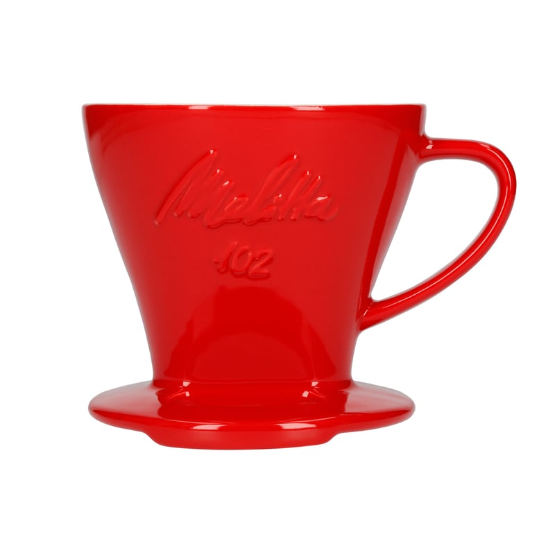 Melitta - Porcelanowy dripper do kawy 102 czerwony (outlet)