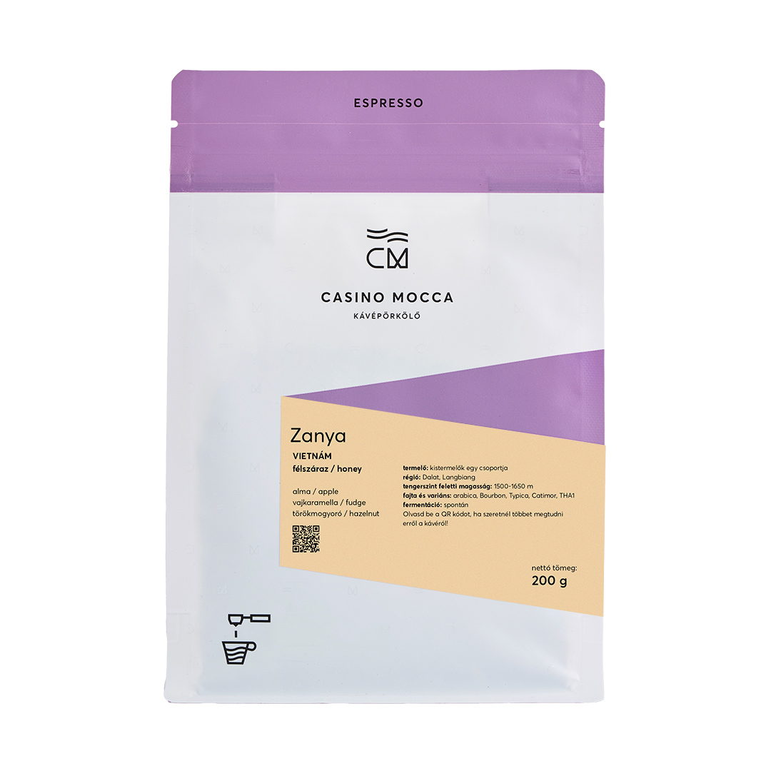 Casino Mocca - kawa ziarnista Wietnam Zanya Black Honey Espresso 200 g (outlet)