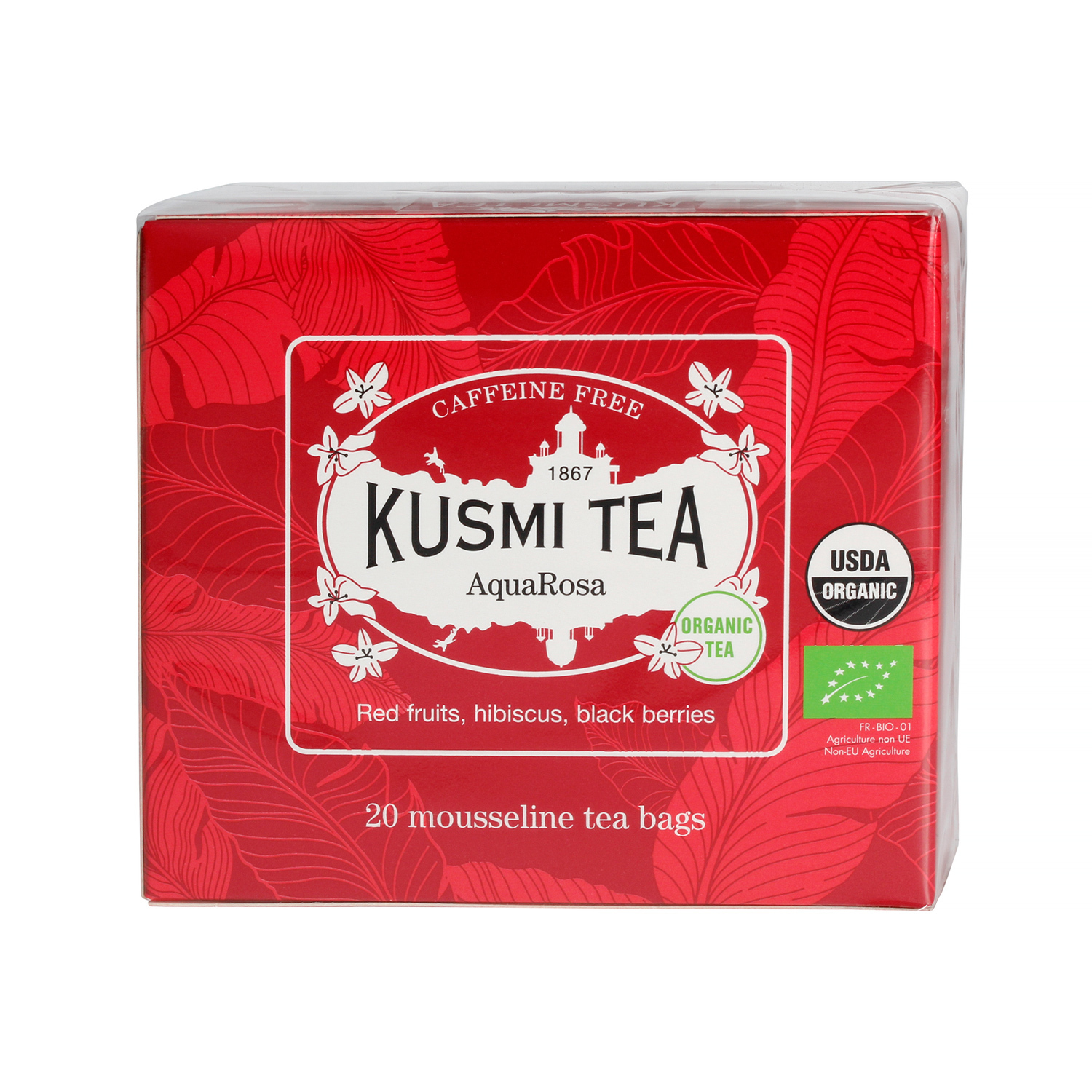 Kusmi Tea - herbata ziołowa AquaRosa Bio 20 saszetek
