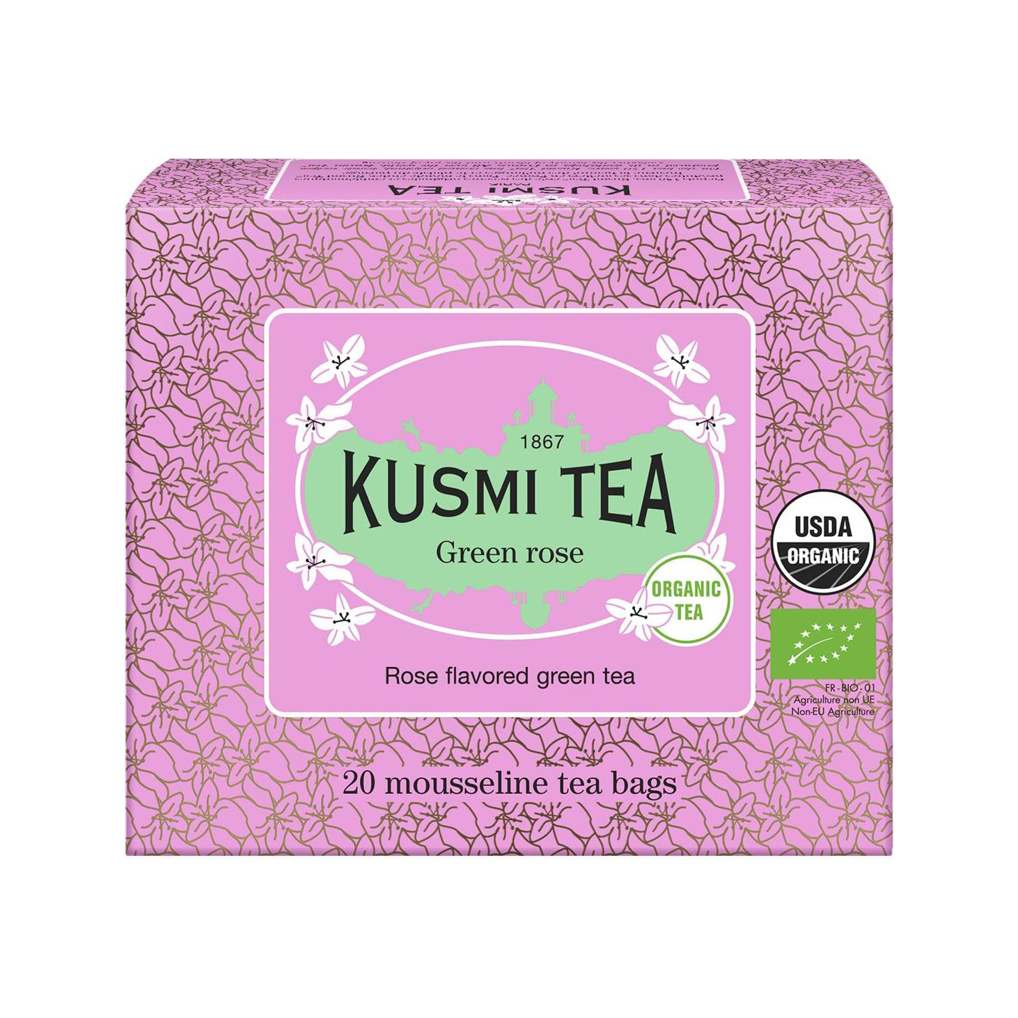 Kusmi Tea - herbata zielona Green rose Bio 20 saszetek