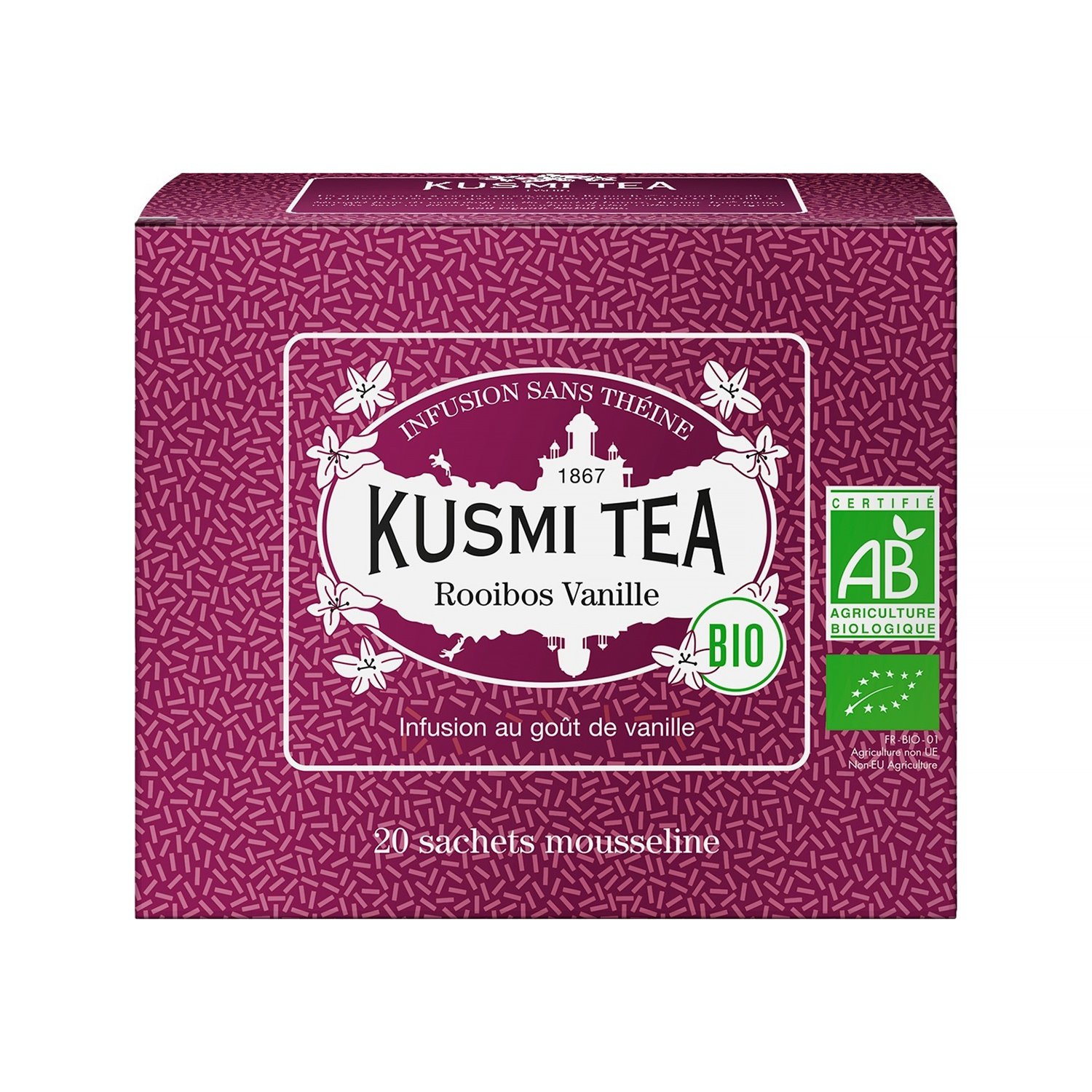 Kusmi Tea - herbata rooibos z Vanilią Bio 20 saszetek