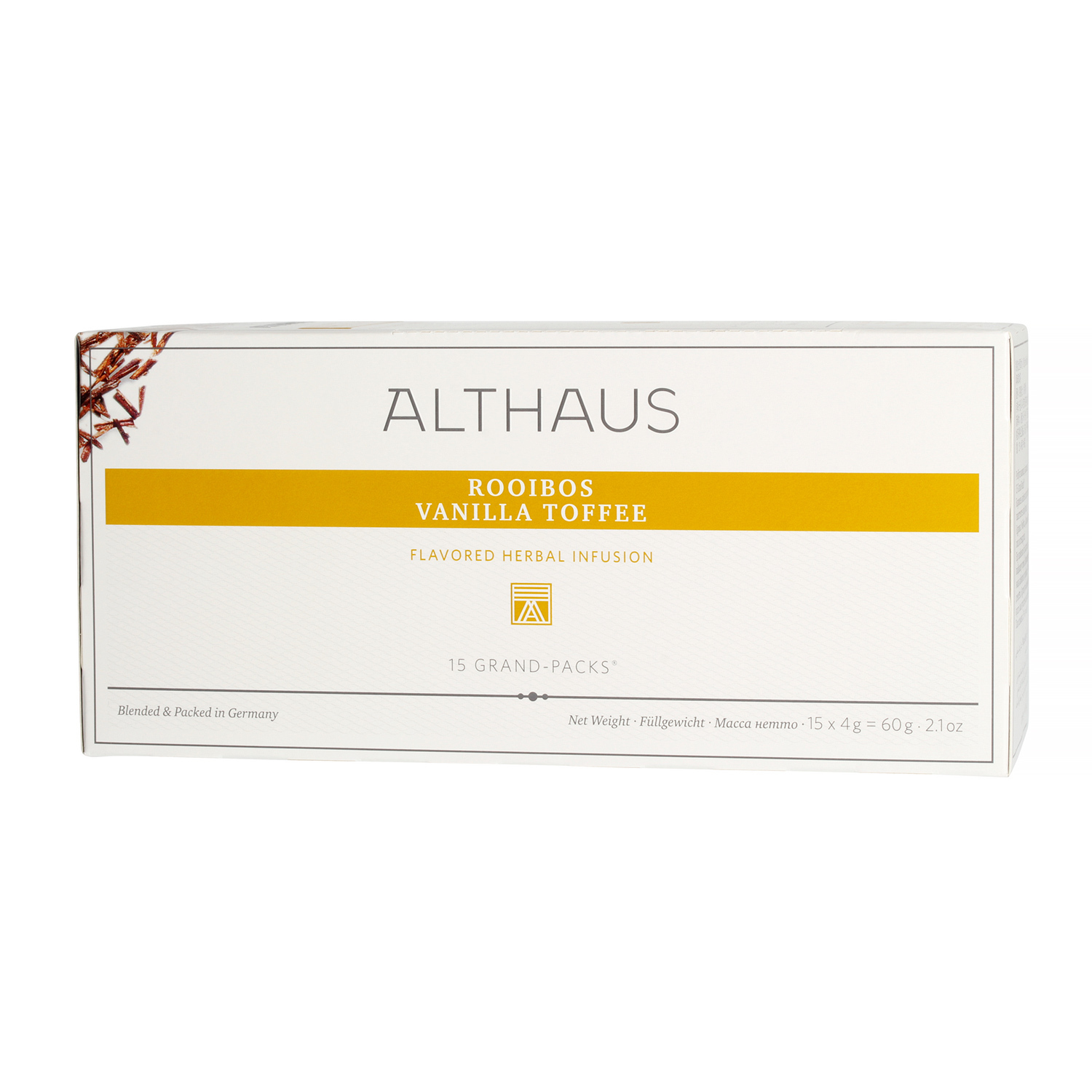 Althaus - herbata rooibos Vanilla Toffee Grand Pack 15 saszetek