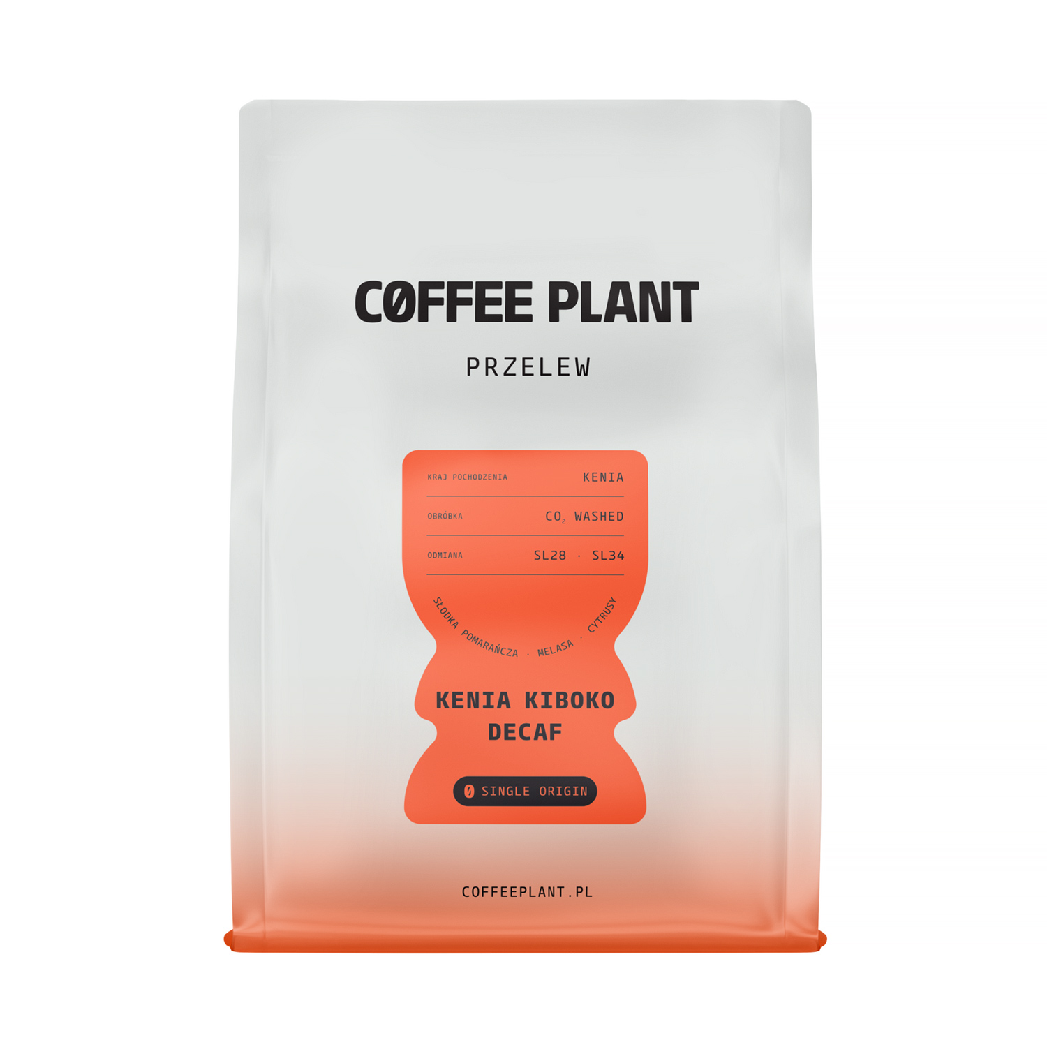 COFFEE PLANT - kawa ziarnista bezkofeinowa Kenia Kiboko Washed Filter 250 g