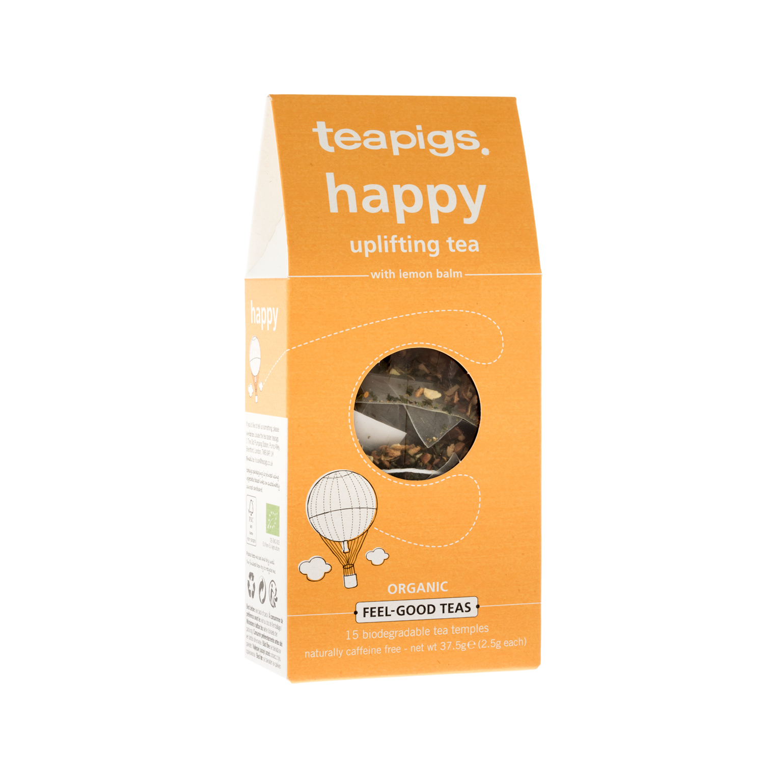 Teapigs - herbata ziołowa Happy - Uplifting Tea 15 saszetek