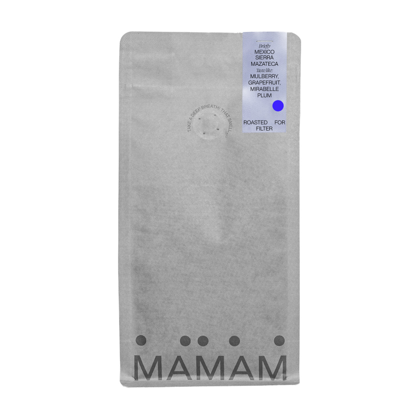 MAMAM - kawa ziarnista Meksyk Sierra Mazateca Washed Filter 250 g (outlet)