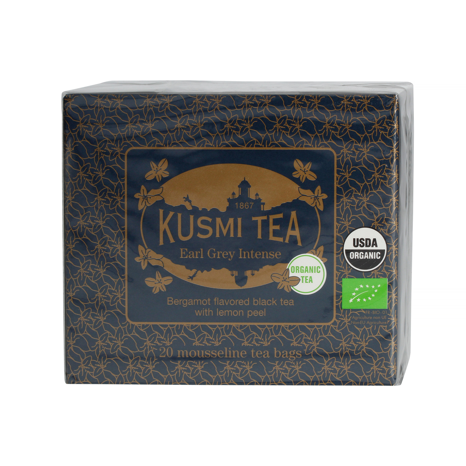 Kusmi Tea - herbata czarna Earl Grey Intense Bio 20 saszetek