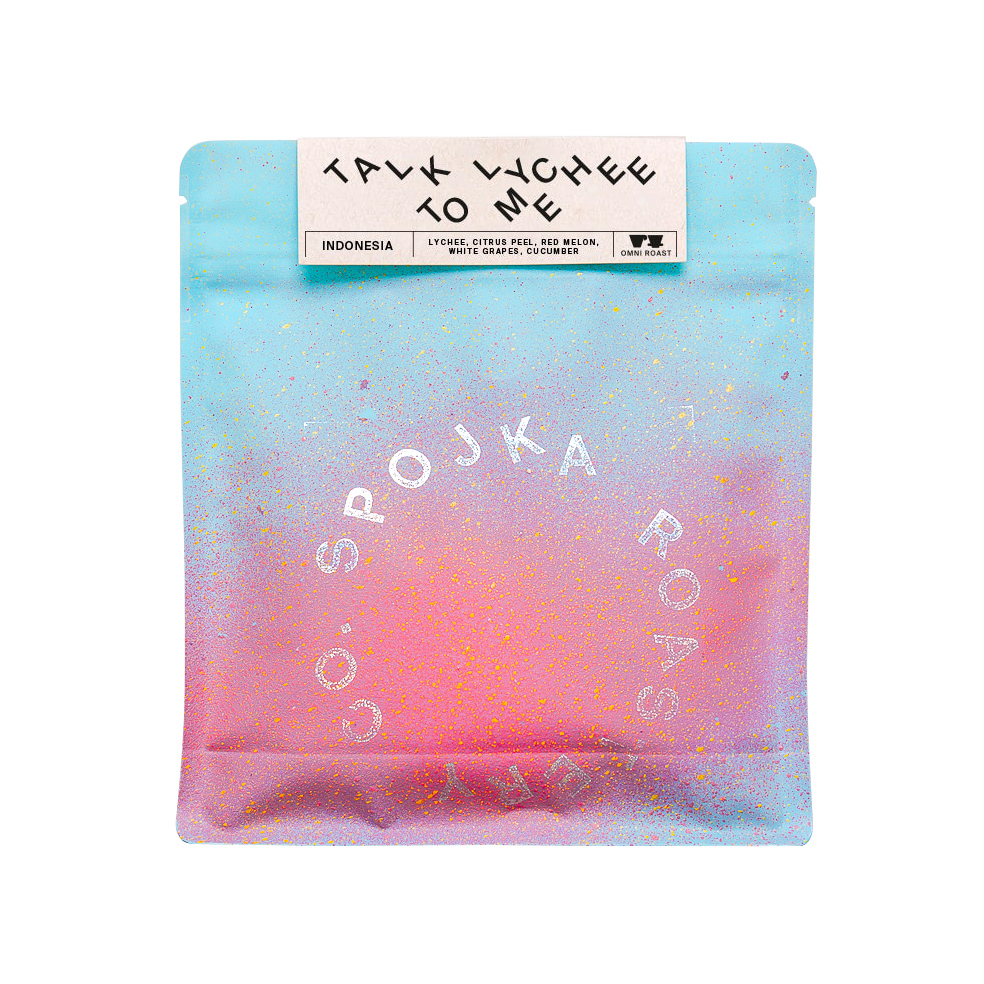 Spojka - kawa ziarnista Indonezja Talk Lychee to me Anaerobic Washed Fruit Enzyme Infused Omniroast 200 g