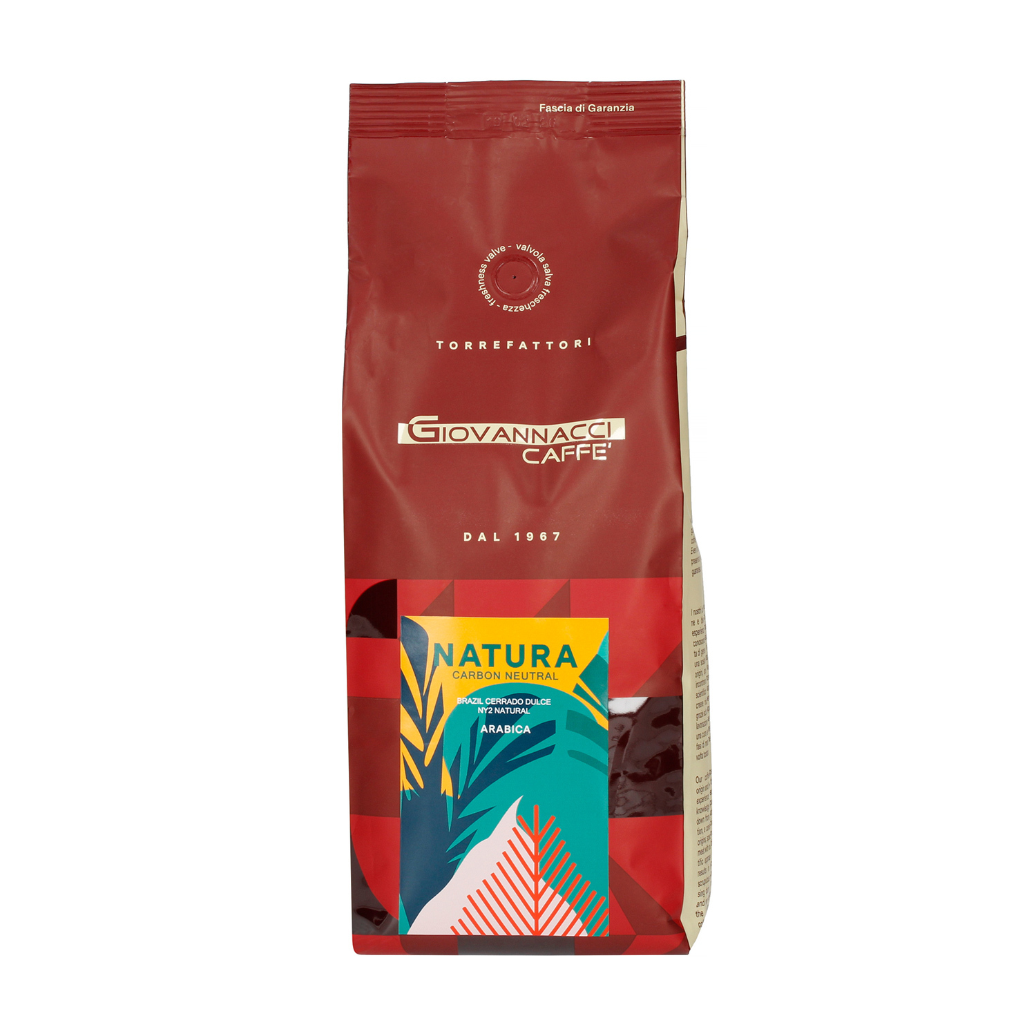 Giovannacci Caffe - kawa ziarnista Brazylia Natural Carbon Neutral Espresso 1 kg