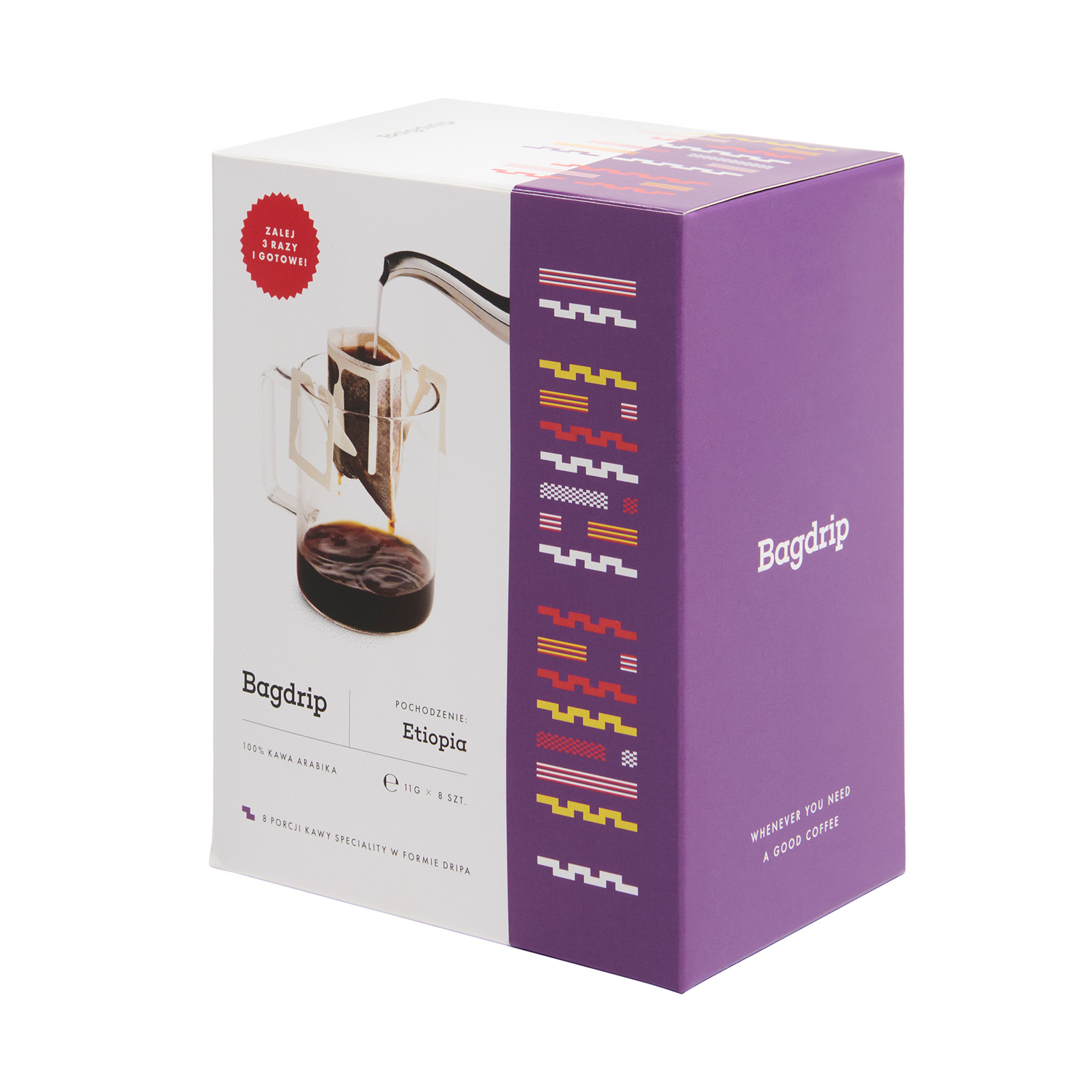 Bagdrip - kawa w saszetkach Etiopia Box - 8 saszetek 11 g