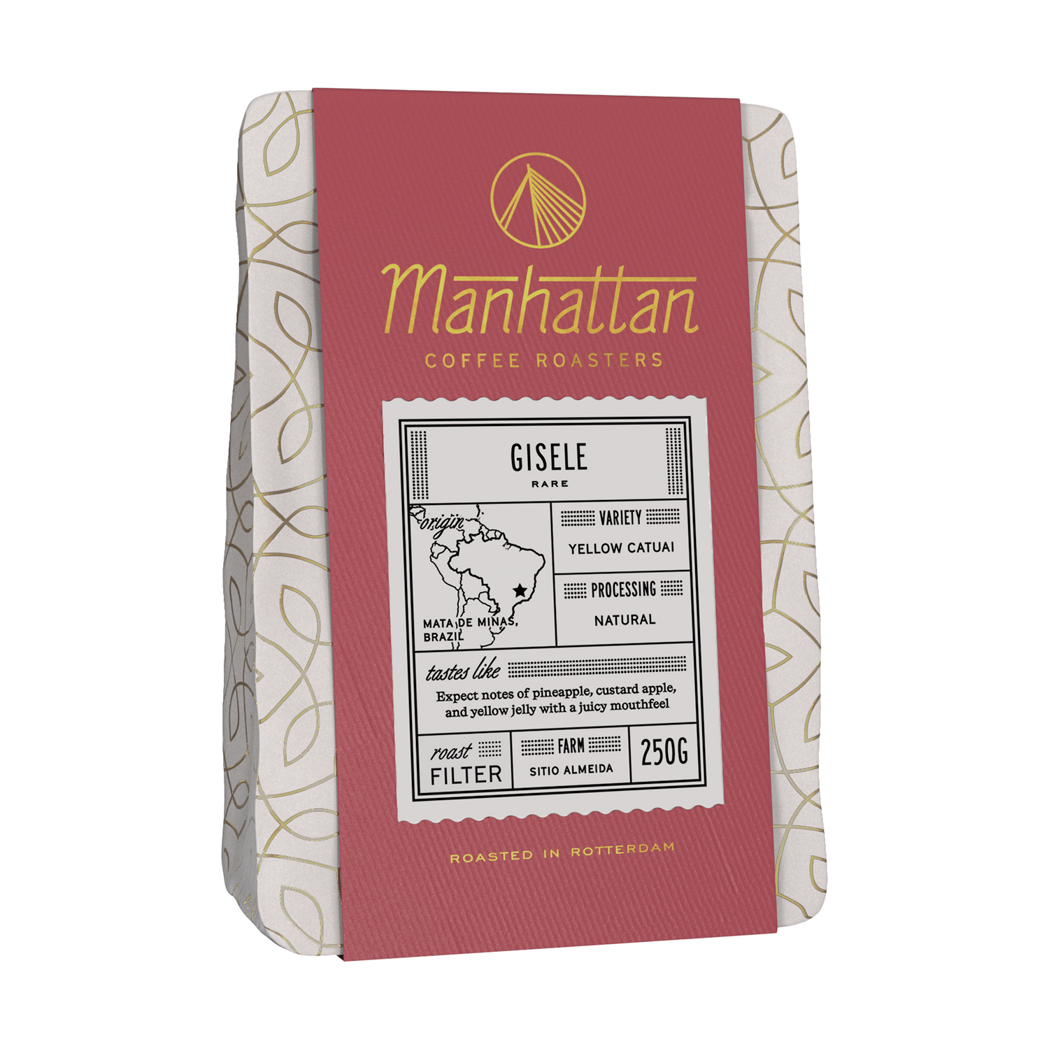 Manhattan Coffee Roasters - kawa ziarnista Brazylia Gisele Almeida Pulped Natural Filter 250 g (outlet)