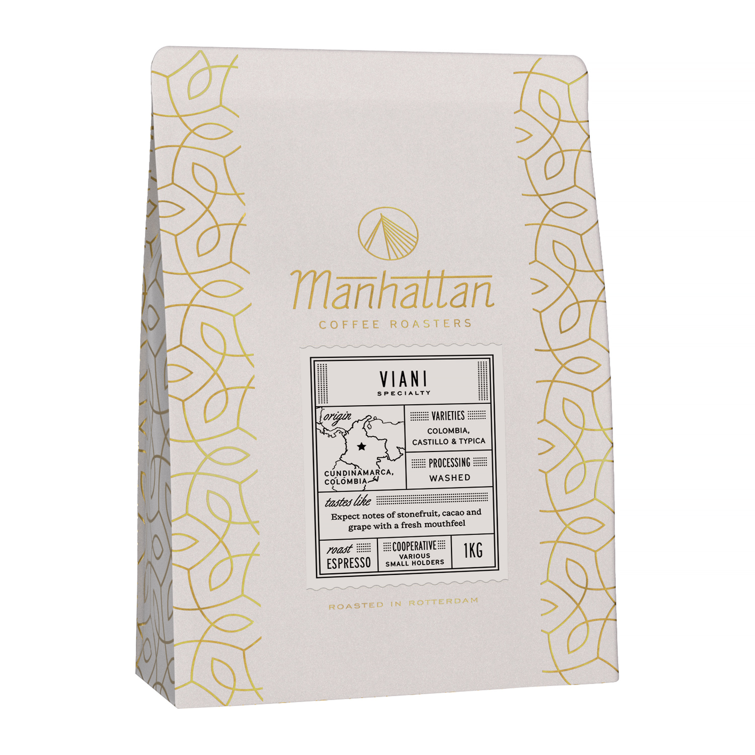Manhattan Coffee Roasters - kawa ziarnista Kolumbia Viani Washed Espresso 1 kg (outlet)