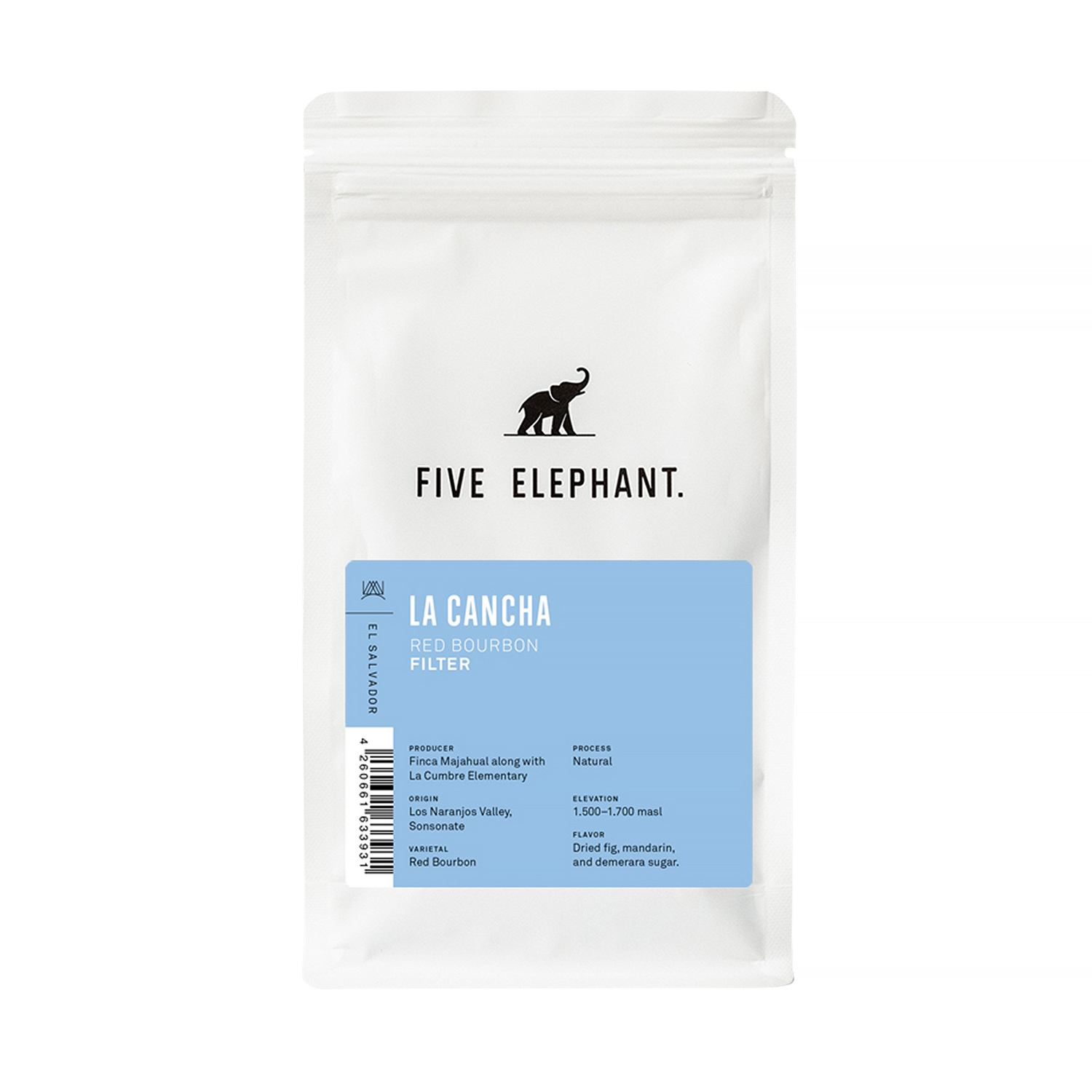 Five Elephant - kawa ziarnista Salwador La Cancha Natural Filter 250 g