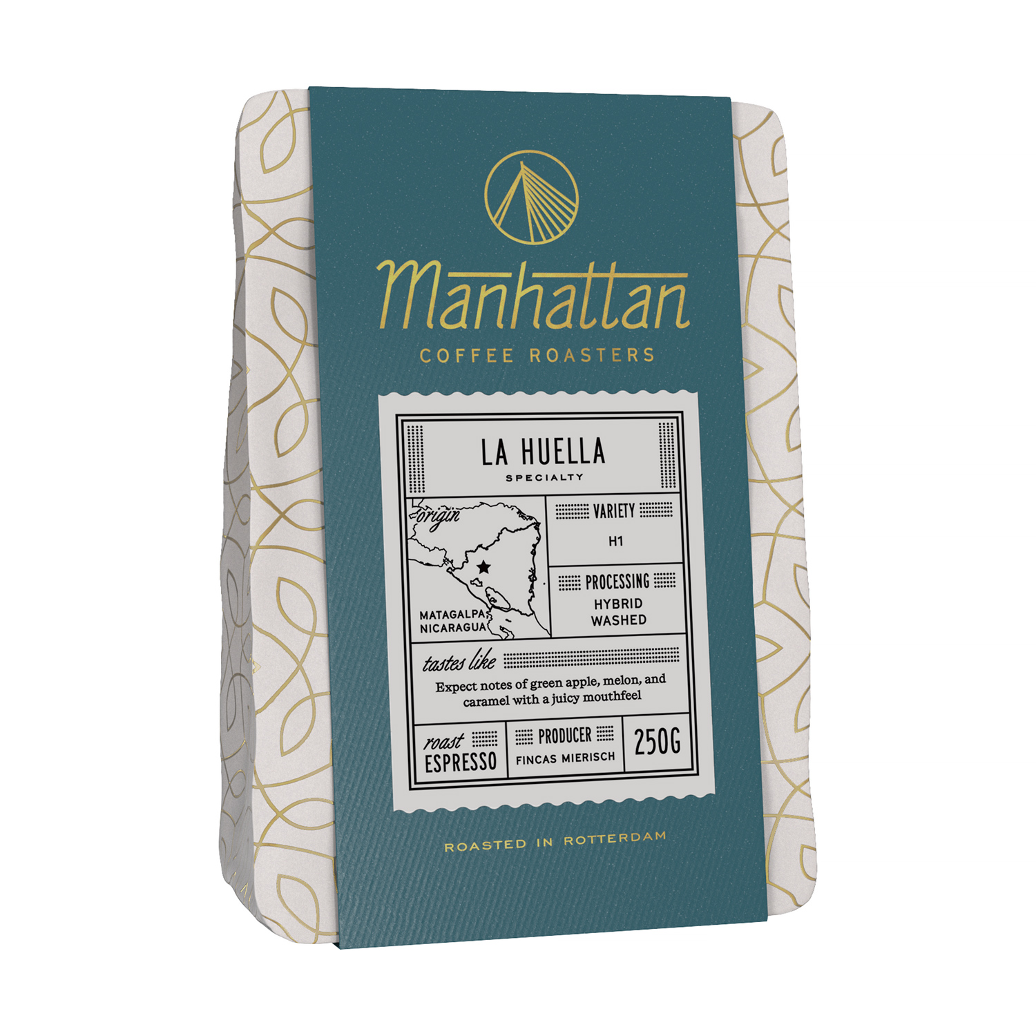 Manhattan Coffee Roasters - kawa ziarnista Nikaragua La Huella Hybrid Washed Espresso 250 g (outlet)