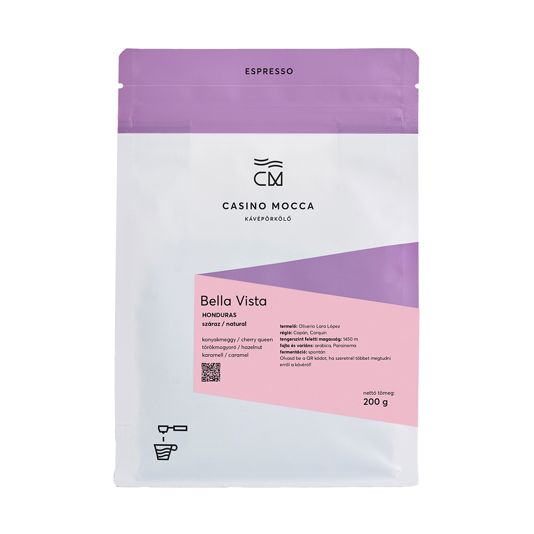 Casino Mocca - kawa ziarnista Honduras Bella Vista Natural Espresso 200 g (outlet)