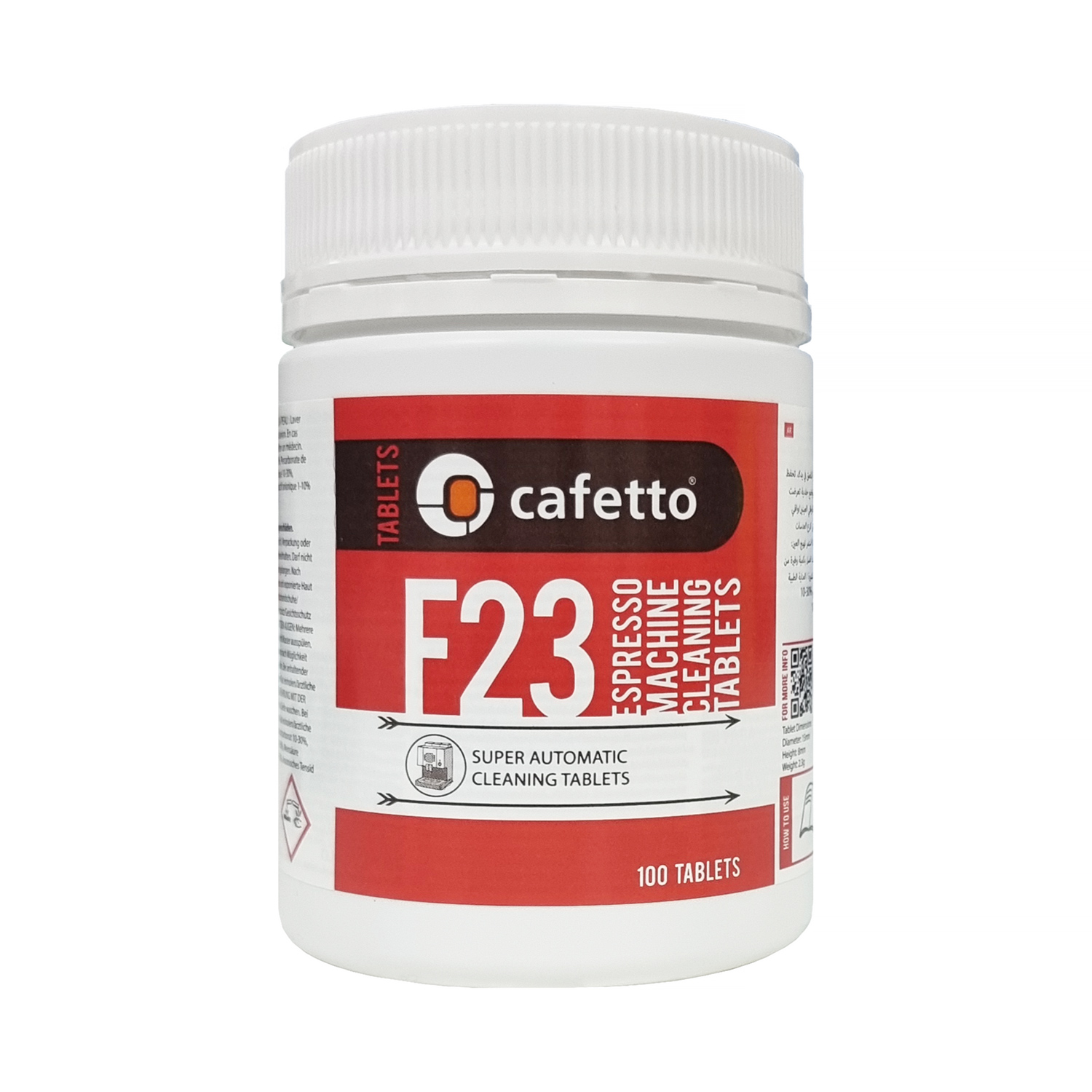 Cafetto - F23 Tablets - Tabletki do czyszczenia ekspresów 100 sztuk