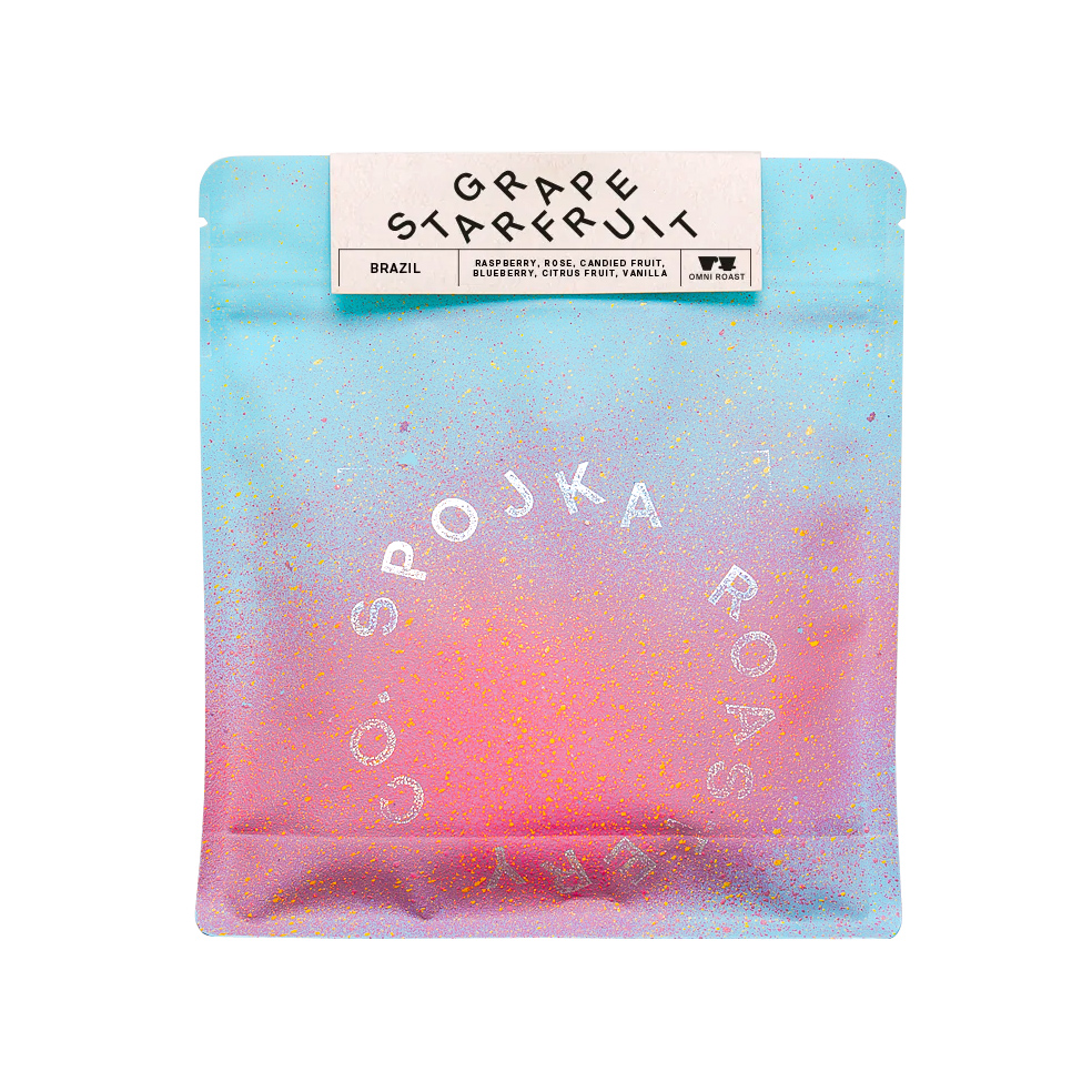 Spojka - kawa ziarnista Brazylia Grape Starfruit Experimental Omniroast 200 g