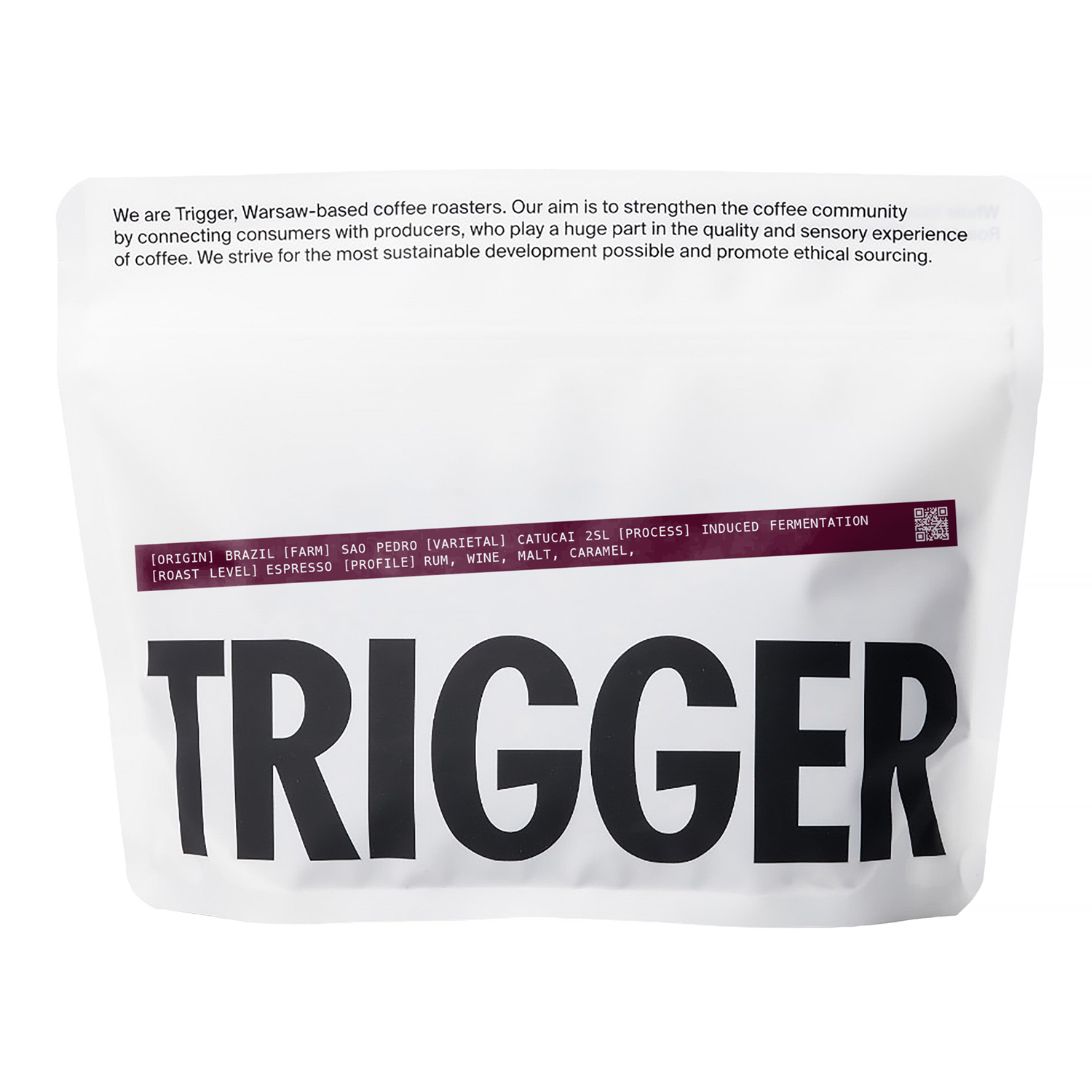 Trigger - kawa ziarnista Brazylia Sao Pedro Induced Fermentation Espresso 250 g