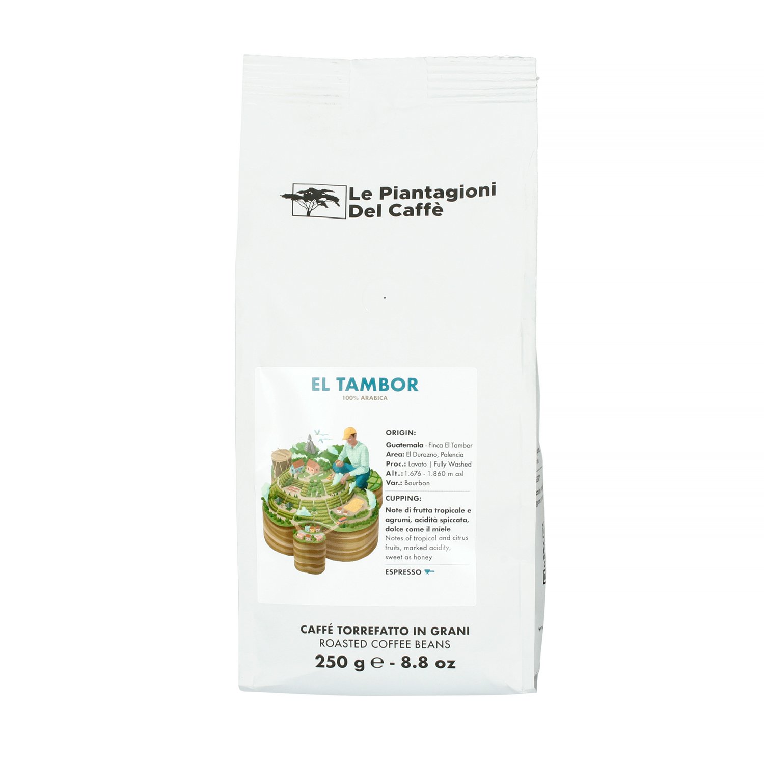 Le Piantagioni del Caffe - kawa ziarnista Guatemala El Tambor Espresso 250 g