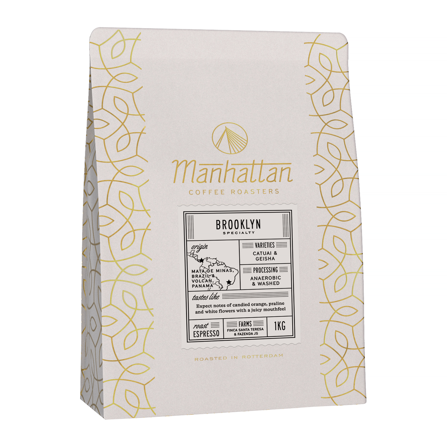 Manhattan Coffee Roasters - kawa ziarnista Brooklyn Blend Anaerobic Honey Washed Espresso 1 kg (outlet)