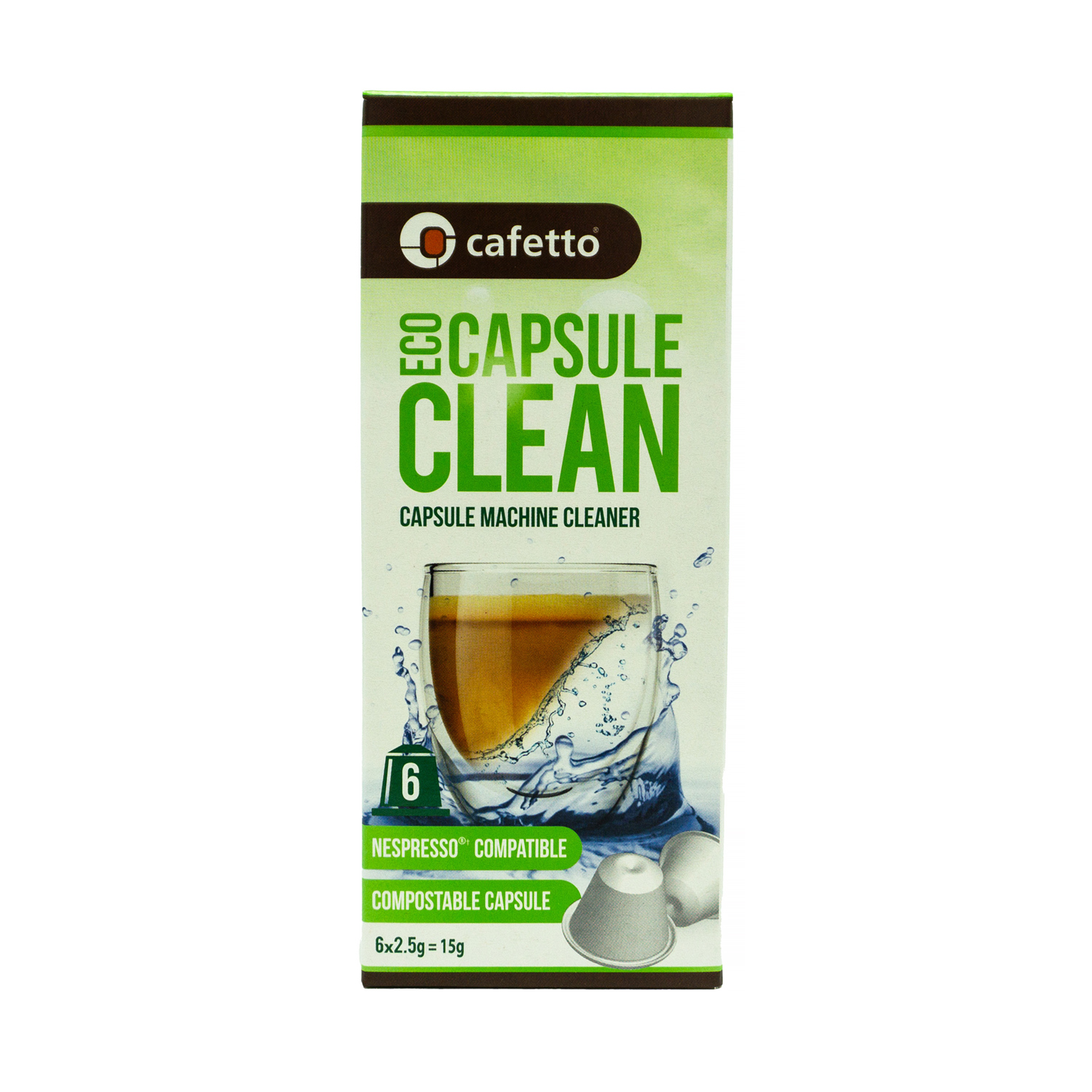 Cafetto - ECO Capsule Clean - Środek do czyszczenia ekspresów kapsułkowych 6 sztuk
