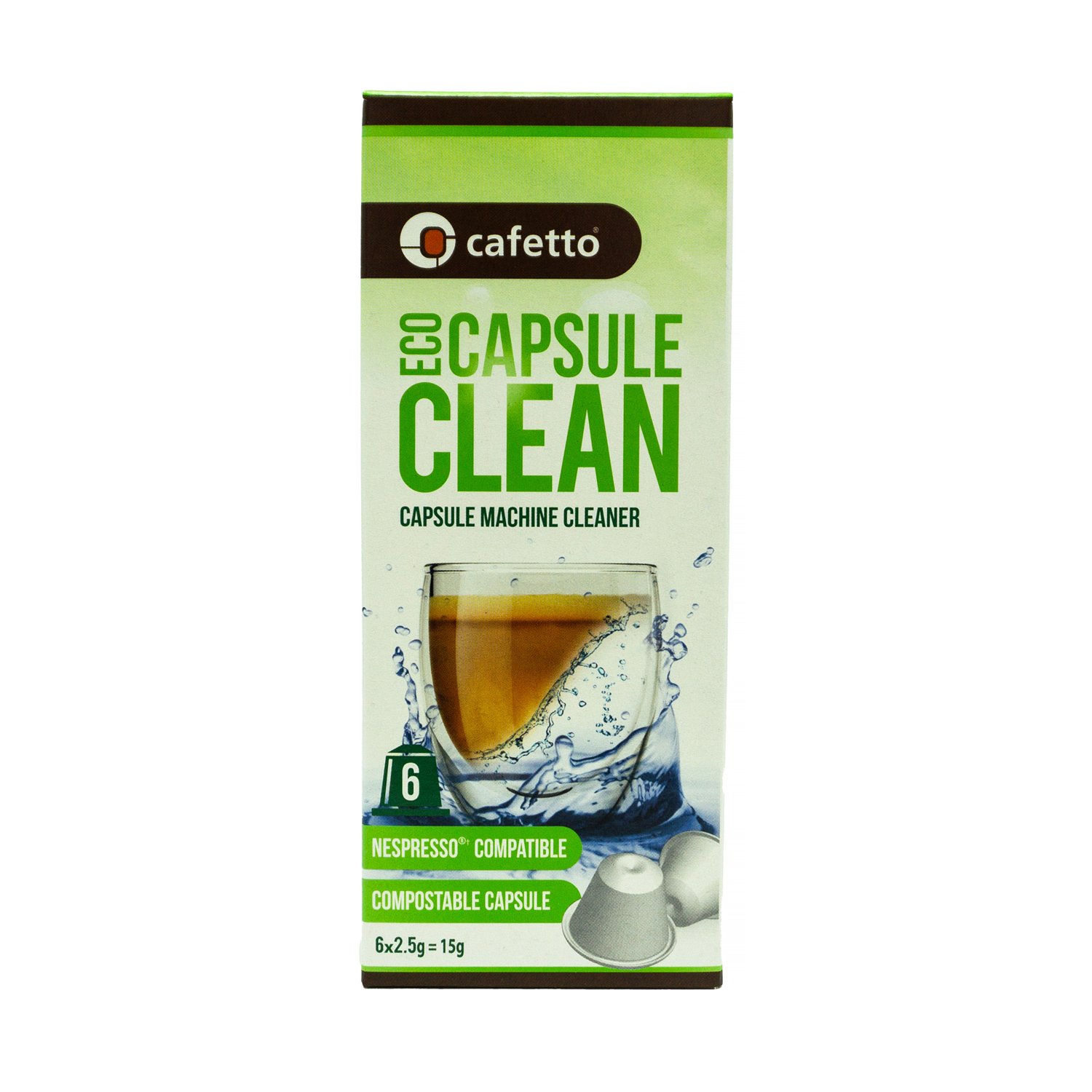 Cafetto - ECO Capsule Clean - Środek do czyszczenia ekspresów kapsułkowych 6 sztuk