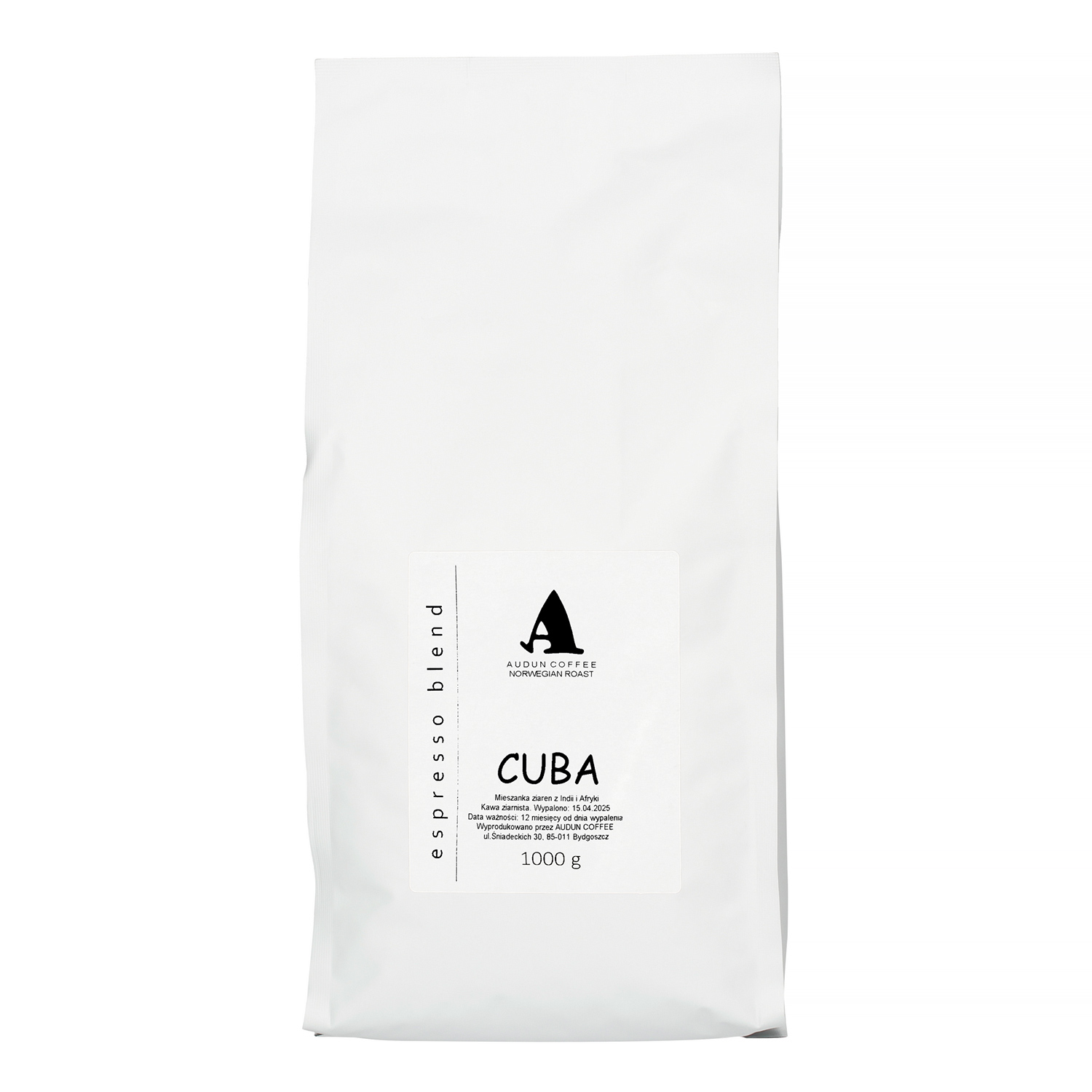 Audun Coffee - kawa ziarnista Cuba Espresso Blend 1 kg