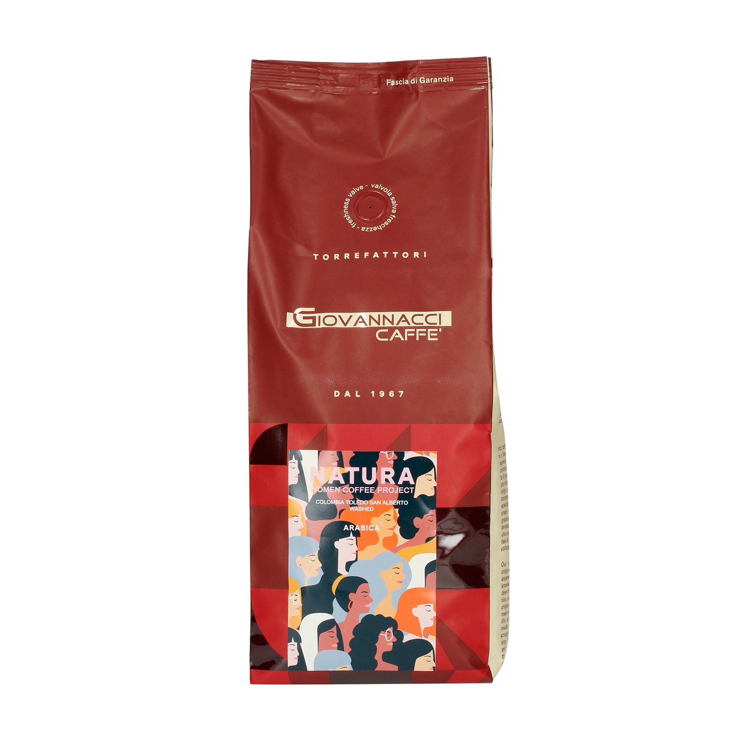 Giovannacci Caffe - kawa ziarnista Kolumbia Women Coffee Project Espresso 1 kg