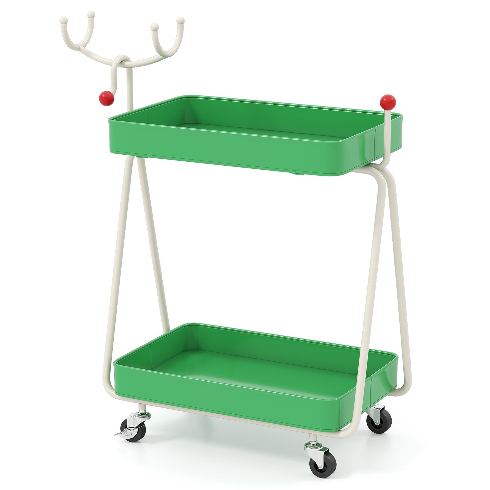 2-poziomowy wózek kuchenny w kształcie renifera
