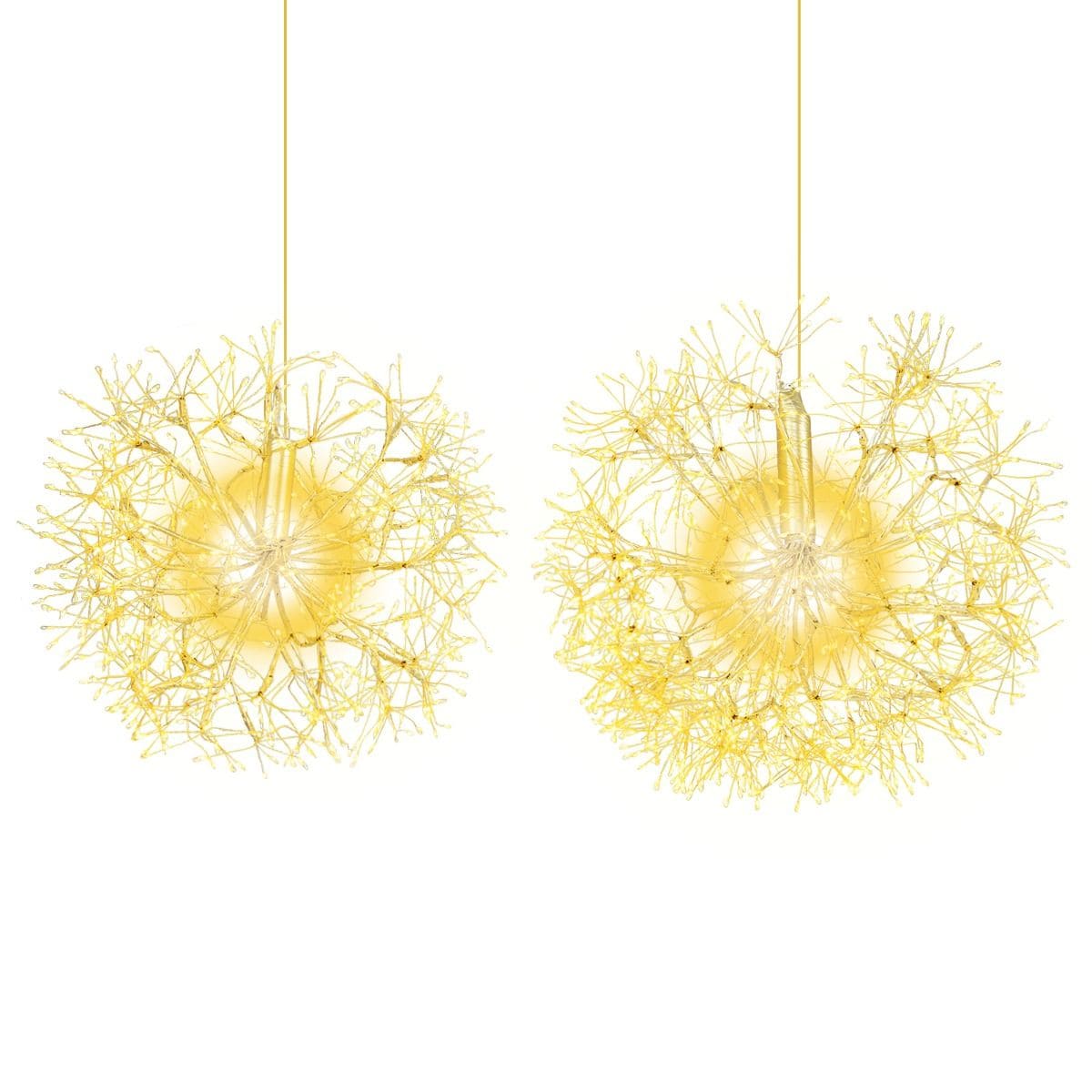 Zestaw 2 szt. wiszących dekoracji świątecznych LED