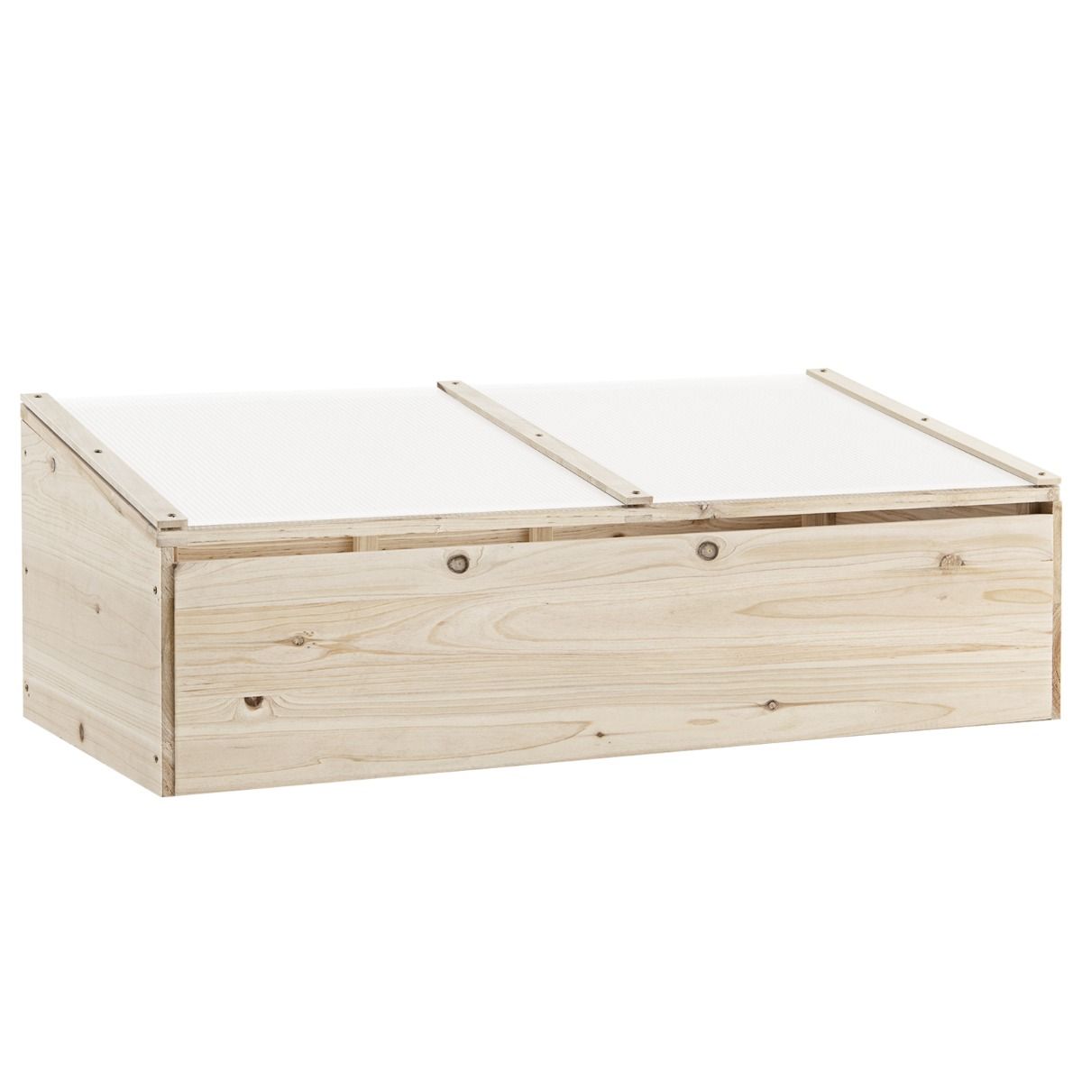 Przenośna drewniana szklarnia donica