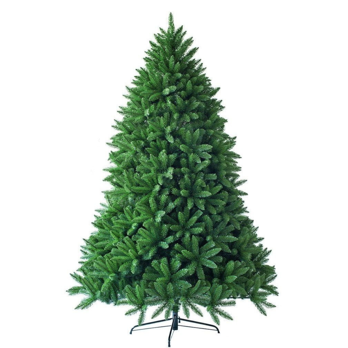 Świąteczna choinka 225 cm z metalową podstawą sztuczny świerk