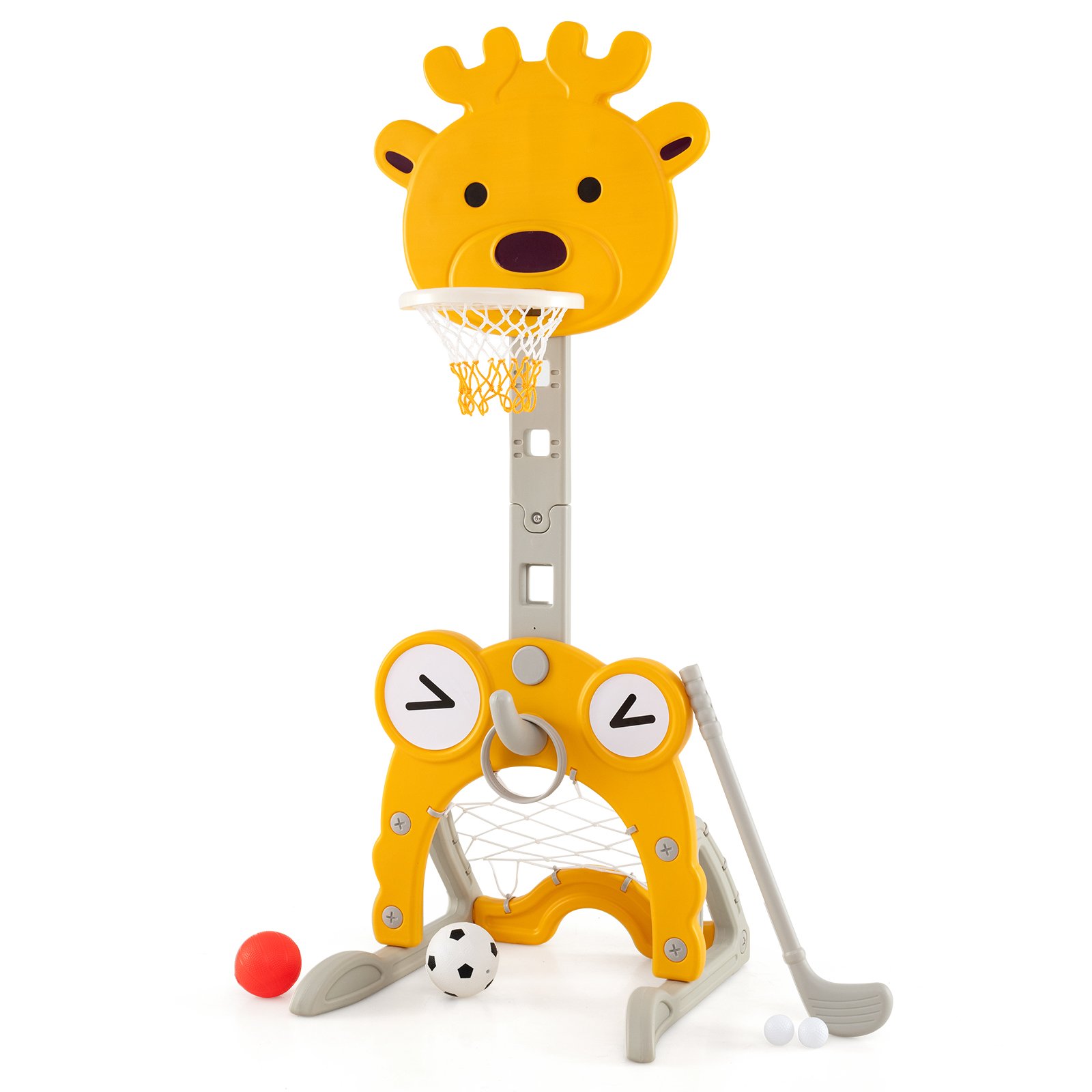 Centrum aktywności dla dzieci 4 w 1 z koszem i bramką