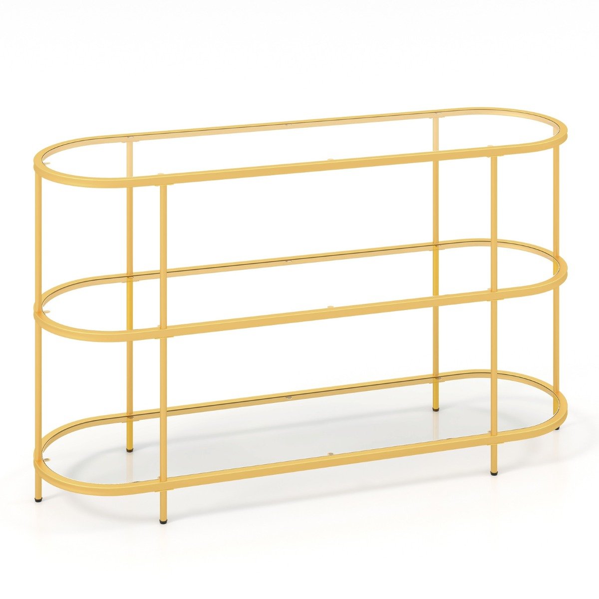 3-poziomowa szafka RTV glamour