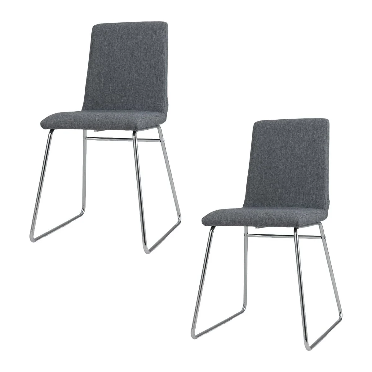 Zestaw 2 szt. krzeseł ze składanym oparciem