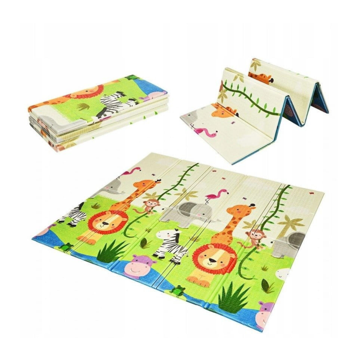 Mata piankowa dwustronna dla dzieci 200x180cm