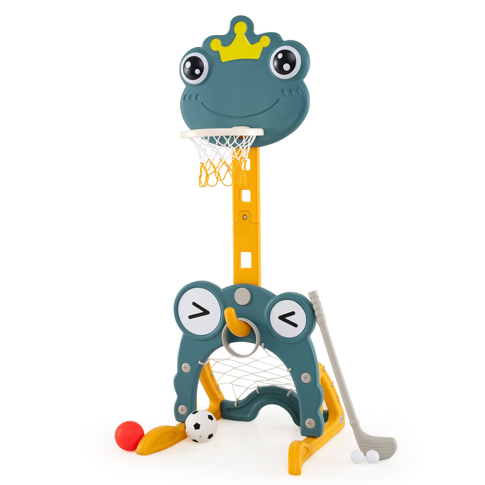 Centrum aktywności dla dzieci 4 w 1 z koszem i bramką