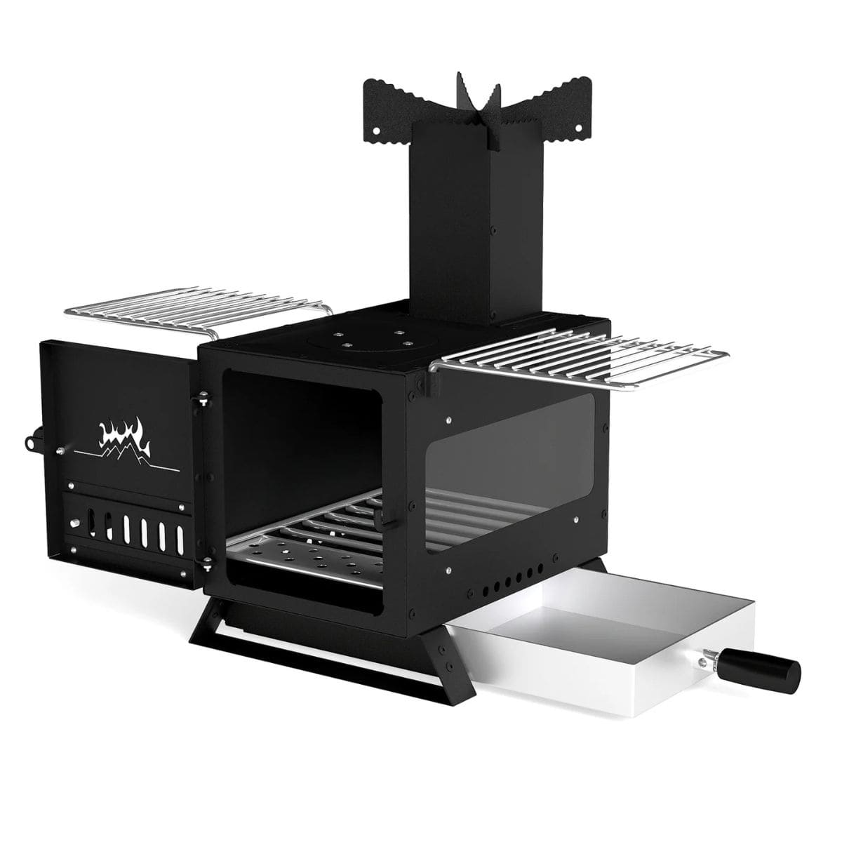 Piec ogrodowy kempingowy opalany drewnem