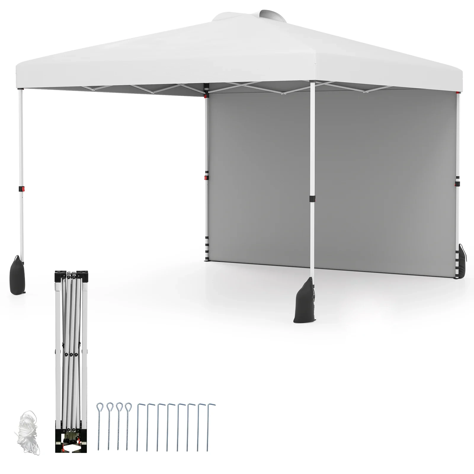 Namiot ogrodowy Pawilon imprezowy biały 3 x 3 m